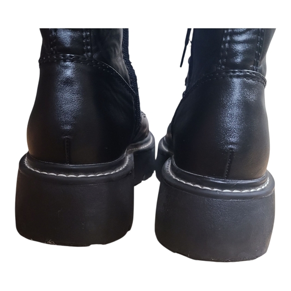 Wild Fable Black Moto Chunky Boots - Picture 4 of 8